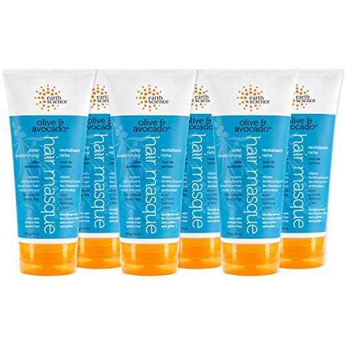 EARTH SCIENCE - Olive & Avocado Deep Conditioning Hair Masque: For Normal to Dry Hair (6 pk, 6 oz.)