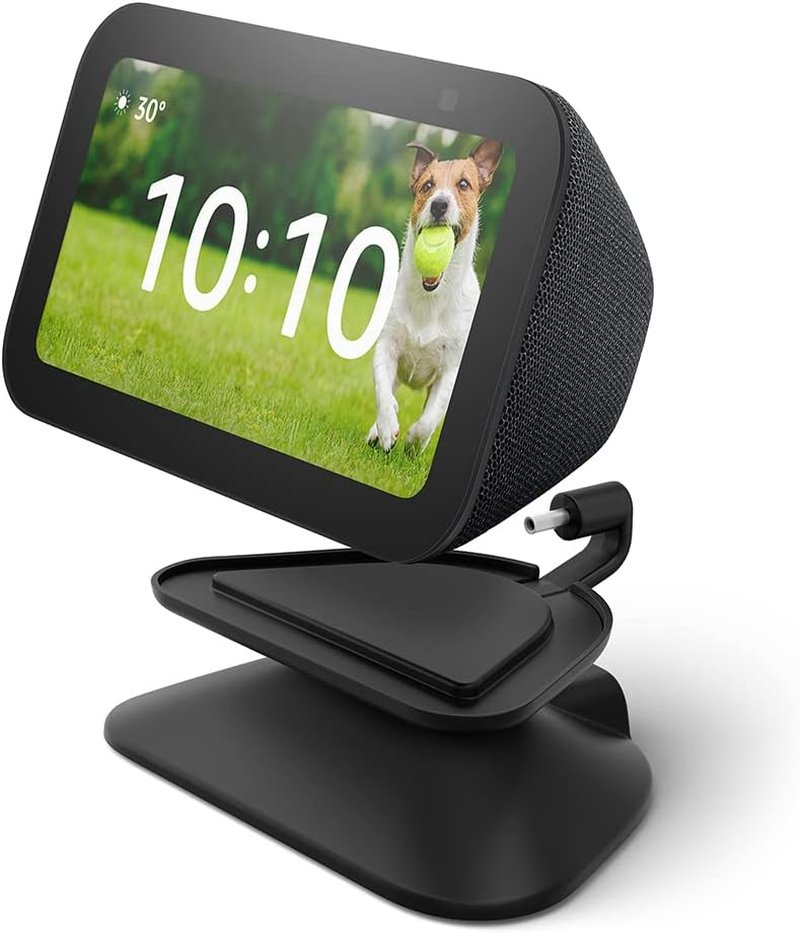 Echo Show 5 Adjustable Stand with USB-C Charging Port - Charcoal Color