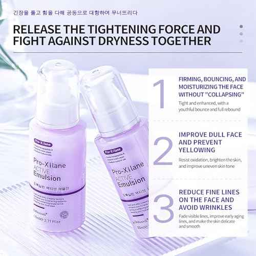 DEleventh Korean Brand Pro-Xilane Active Emulsion 80ml / Anti-Wrinkle, Moisturizing, Anti-Aging, Tighten and Delicate Skin, Improve Darkening, Repair Damaged Cells, and Block UV Rays
