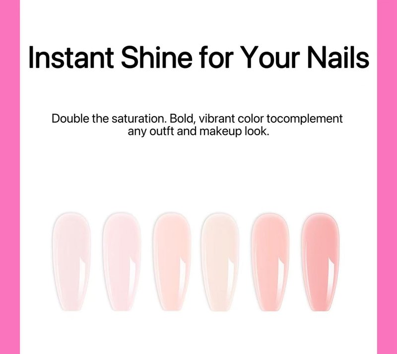 Skiennix 6 Pcs Rubber Base Gel Nail Polish Set - Long Lasting Spring Colors for Stunning Nail Art