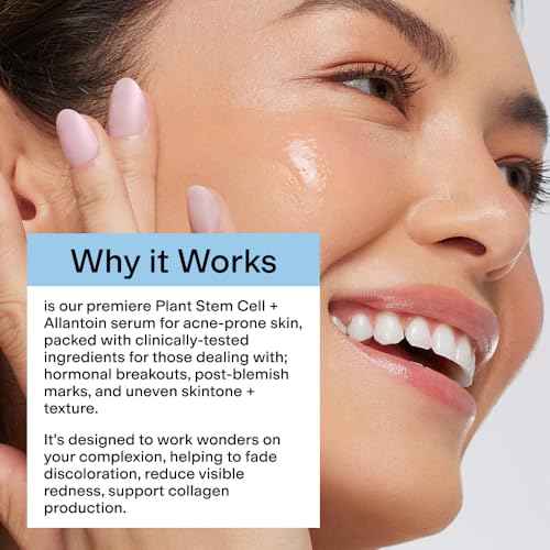 CLEARSTEM - CELLRENEW - Collagen Stem Cell Serum - Acne + Youthful Skin Face Serum - Hyaluronic Acid, Reishi, Aloe Vera - Facial Skin Care Products - Gluten Free, Cruelty Free - 1 fl oz / 29ml