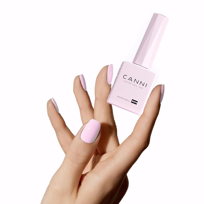Light Pink Gel Nail Polish - High Gloss Soak Off UV Formula | 1 Pc Baby Pink for Salon & DIY Manicure
