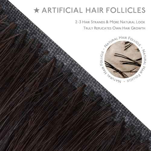 WENNALIFE Invisi Edge Clip in Hair Extensions Real Human Hair, 12 Inch 80g 7pcs Balayage Dark Brown Mixed Chestnut Brown Invisible PU Skin Weft Straight Extensiones De Cabello Hmano Clip Ins