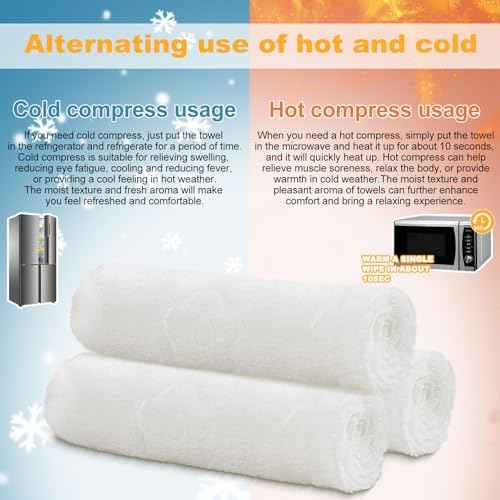 Moist Cotton Towel Bulk Moist Towelettes Individually Wrapped 8.7" x 8.7",White Towel Services,Refreshment Pre Moistened Towels Lavender Lemon,Mint and Unscented for Sport Party Spa (pack of 400)