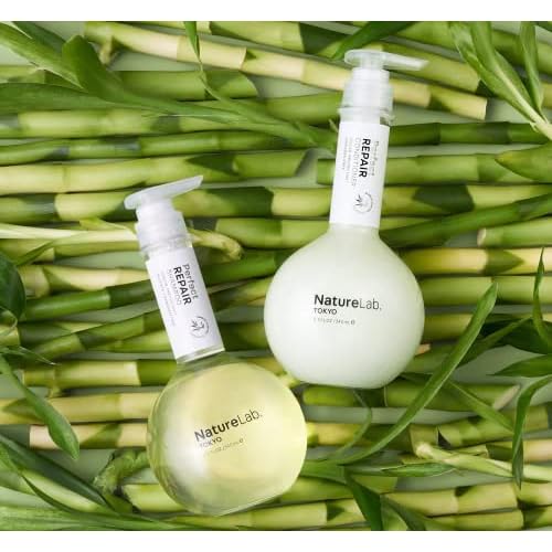 NatureLab.TOKYO Perfect Repair Shampoo & Conditioner Duo - Japanese Shampoo and Conditioner for Damaged, Color-Treated Hair - Penetrates Roots and Restores Strands - Japanese Hair Care - 11.5oz each