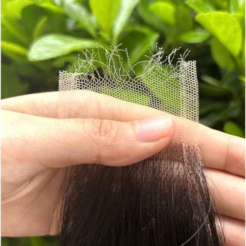 2x6 SKINLIKE Real HD Lace Closure Deep Parting Straight Human Hair 0.095mm Ultra-thin hd lace Closure Tiny knots Brazilian Virgin Human Hair Closure pre plucked with Natural Hairline, 20inch