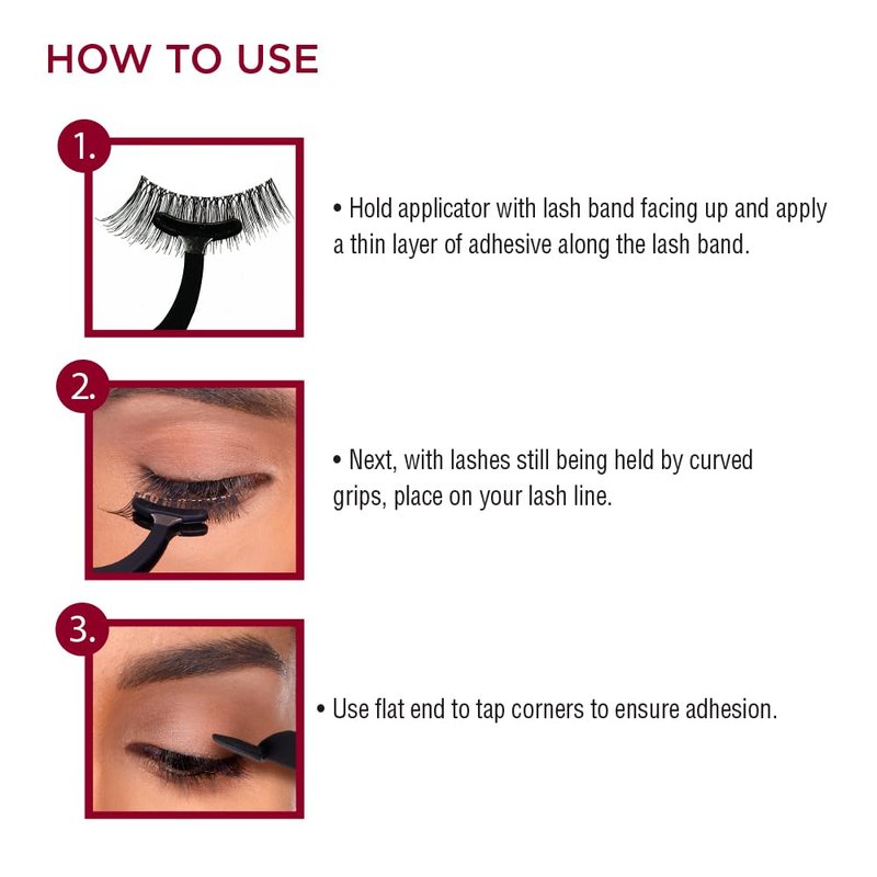 iENVY by Kiss Lash Applicator Tool, DIY Fales Eyelashes Extension Tweezers, Ease of Use & Grip, Fake Cluster Strip Lashes Remover Clip Tweezers Nipper (Black)