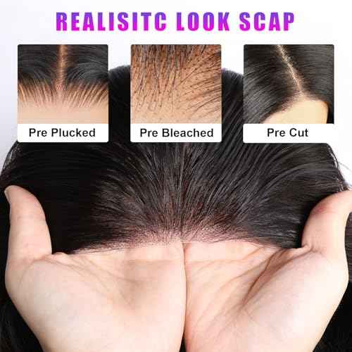 IWISH 5x5 Glueless Human Hair Wig Straight 20 Inch Wear and Go Wigs for Women Pre Plucked HD Lace Front Wigs Human Hair 210 Density