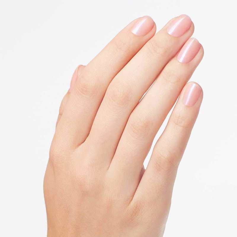 OPI Nail Lacquer Rosy Future | Sheer Soft Pink Crème Chip Resistant Nail Polish | Fast Drying, Streak Free
