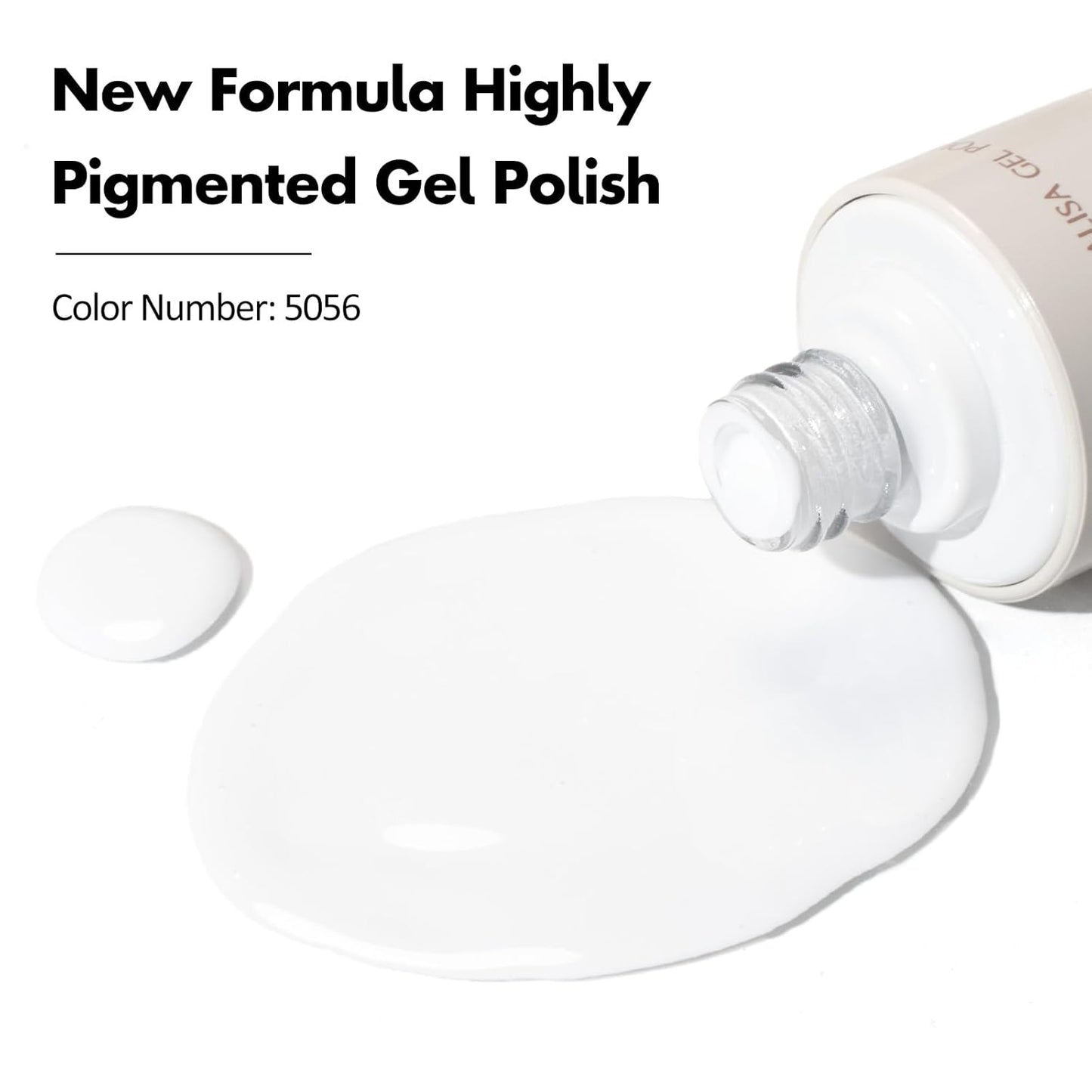 VENALISA White Gel Nail Polish - 10ML Soak Off UV Gel for Salon-Quality DIY Nail Art | Perfect for Women & Girls