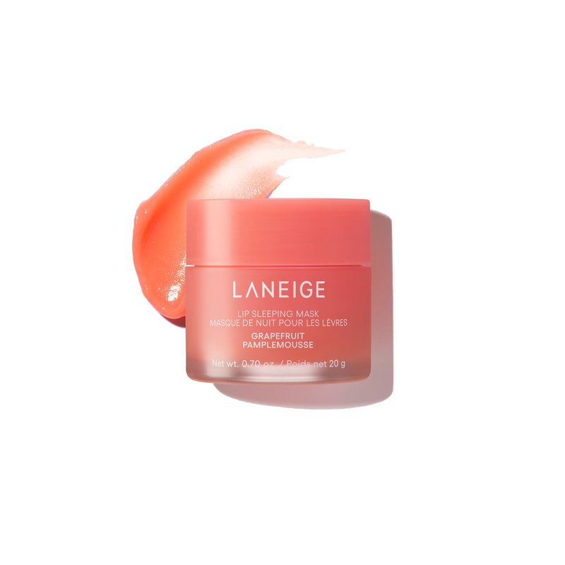 LANEIGE Lip Sleeping Mask, Grapefruit: Nourishing Overnight Lip Treatment with Vitamin C, Shea & Murumuru Butter for Hydrating Dry, Flaky Lips