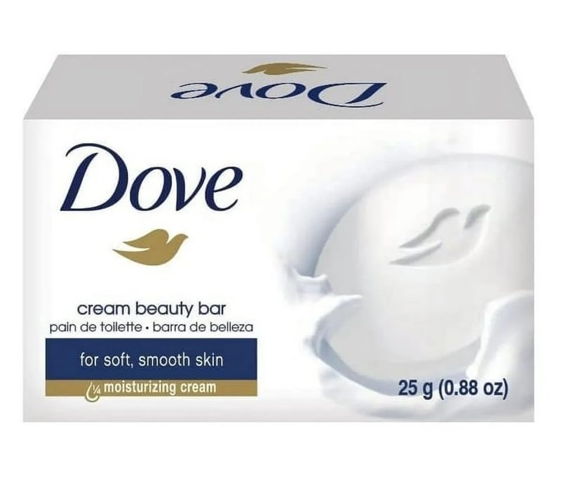 Dove Cream Beauty Bar - Travel Size Soap (0.88 oz) | (12-Pack) Moisturizing Formula