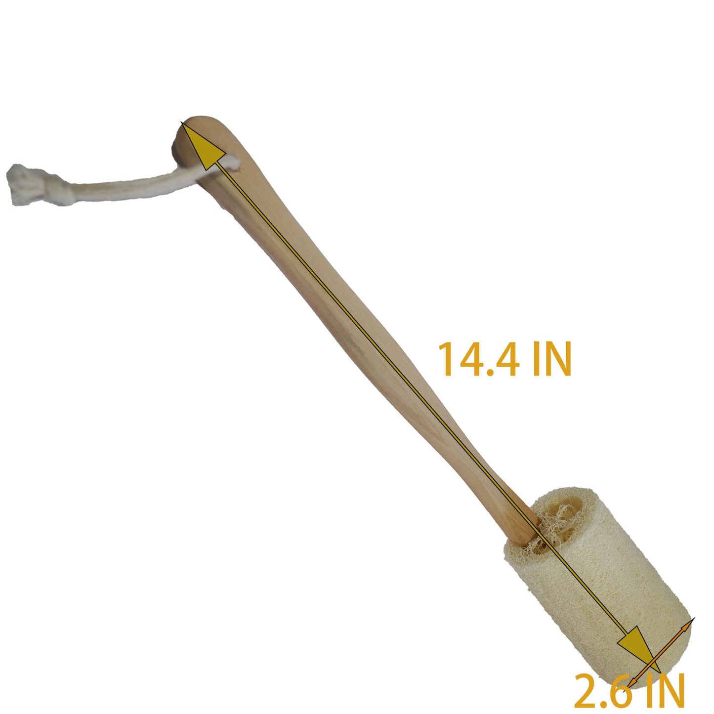 Back Loofah Scrub Loofah Sponge Long Handle Loofah Shower Bath Brush On a Stick Body Scrub Brush Scrubber Loofah Exfoliating Body Eco-Friendly Sponge