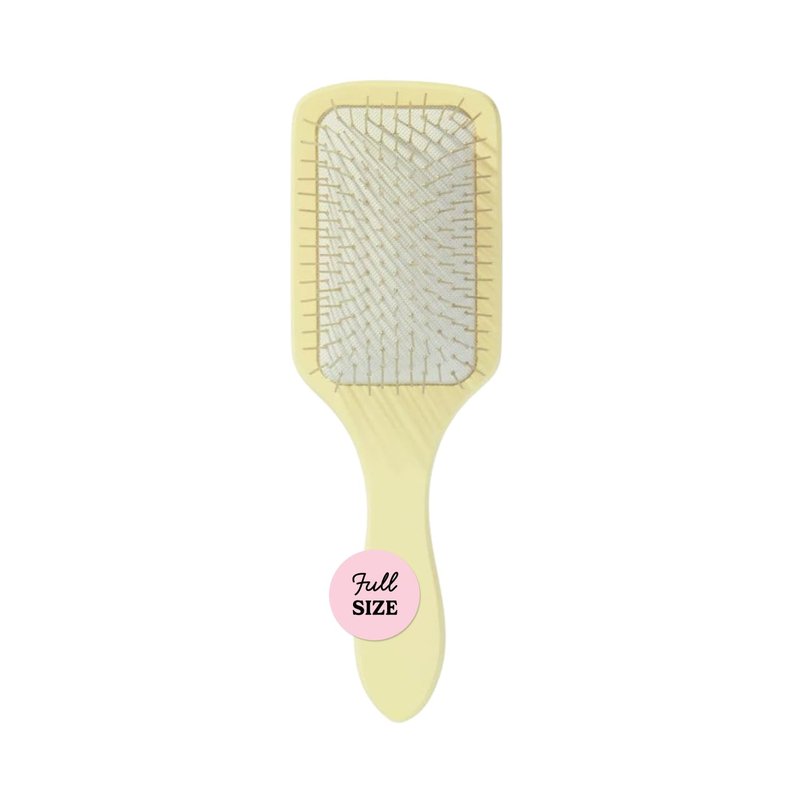 Detangling Curly Hair Brush - Anti-Static Metal Bristles for Smoothing & Frizz Control | Gentle Scalp Massage