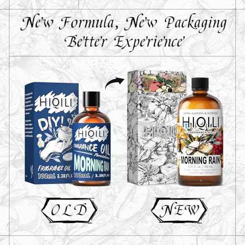 HIQILI Morning Rain Fragrance Oil for Soap, Candle & Hair Conditioner Making, Fresh Scent for Home, Car Diffuser - 5.07 Fl Oz