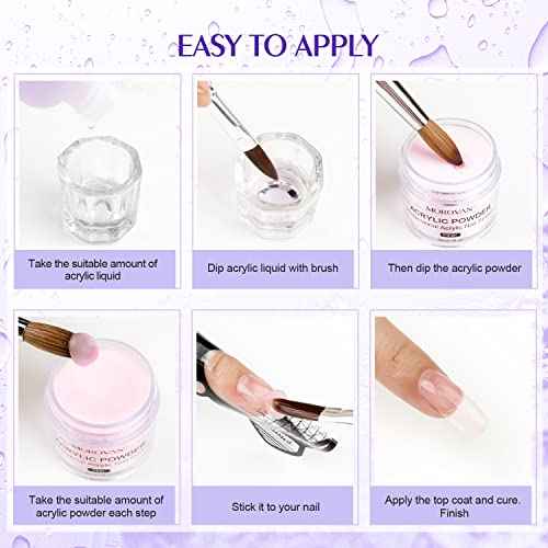 Morovan Monomer Acrylic Nail Liquid Professional Liquid Monomer Nail System For Acrylic Nail Extension Carving MMA-Free Non-Yellowing Formula