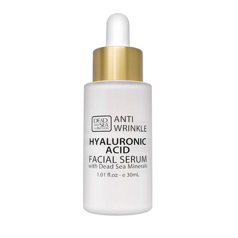 Dead Sea Collection Serum for Face with 5% Hyaluronic Acid, Dead Sea Minerals, and Vitamin E – Anti Aging Nourishing Skin Care Moisturizer to Reduce Wrinkles (1.01 fl. oz)