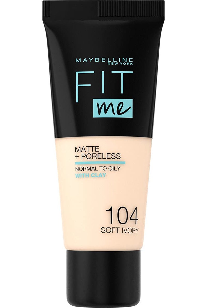 Maybelline New York Fit Me Matte & Poreless Foundation 104 Soft Ivory 30ml