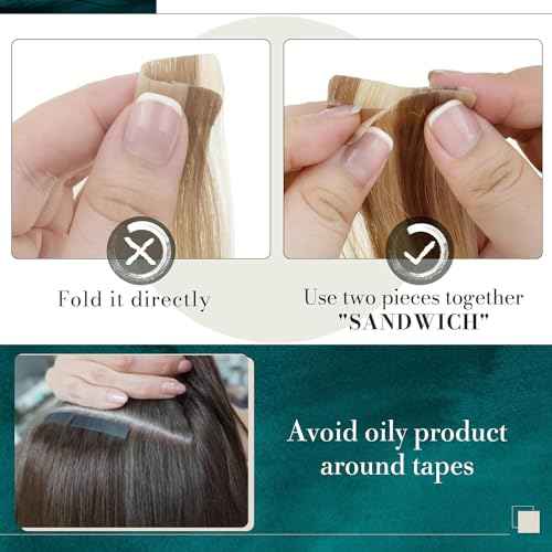 RUNATURE Purple Hair Extensions Human Hair Tape in Extensions 18 Inch 50g 20pcs Tape in Hair Extensions Colored Highlight Party Thick Tape in Human Hair Extensions #Purple
