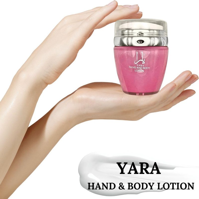 LATTAFA YARA Hand & Body Lotion - Ultra Moisturizing Formula | 45ML (1.53 OZ) for Nourished, Hydrated Skin