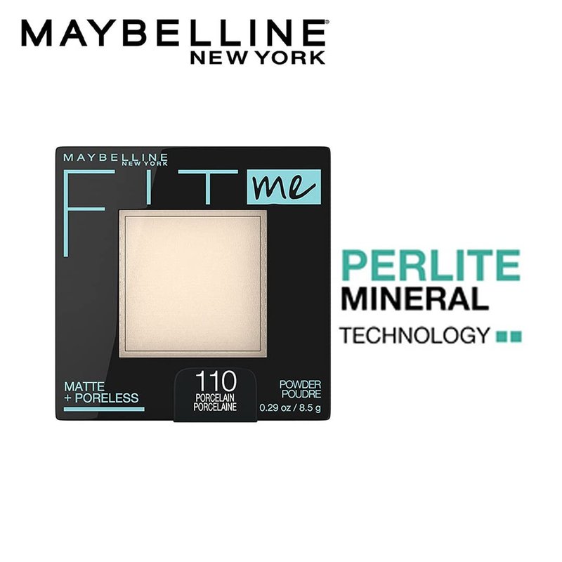 Maybelline Fit Me Matte + Poreless Pressed Face Powder - Porcelain, 1 Count | Flawless Finish & Oil Control