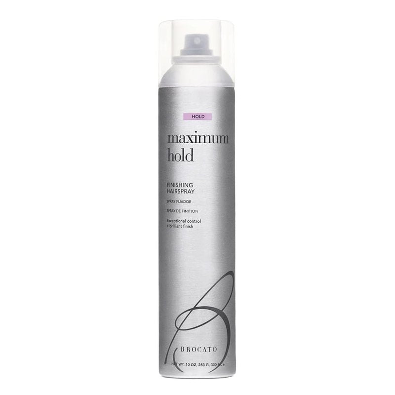 Brocato Maximum Hold Finishing Hairspray (50% VOC), 10oz | Exceptional Control and Brilliant Finish | For All Hair Styles