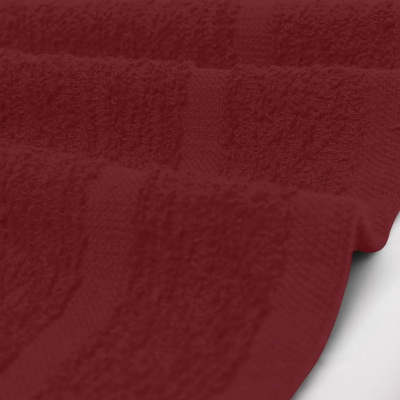 Avalon Towels Cotton Washcloths – (Pack of 48) Size 12x12 Inches, 100% Ring Spun Cotton, Soft & Absorbent Face Towels, Gym Towels, Hotel and Spa Quality, Reusable Fingertip Towels (Red)