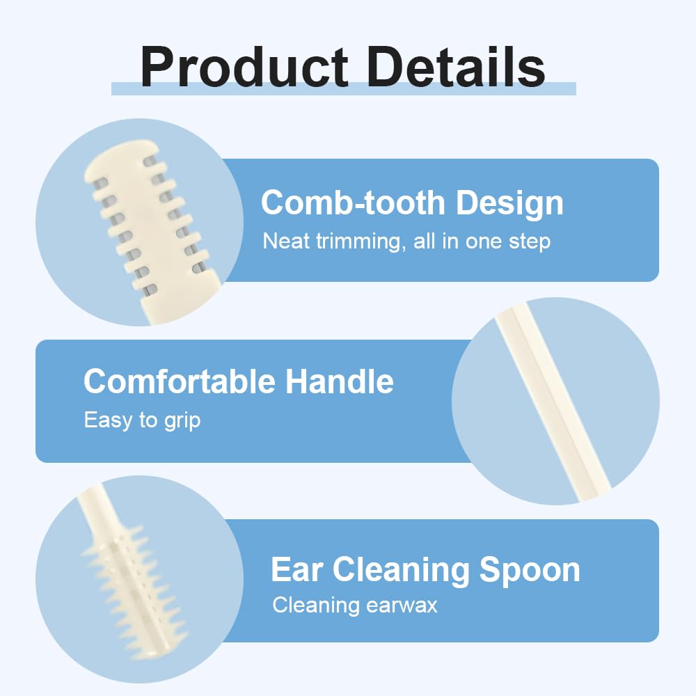 Upgraded Nasal Hair Cutter with Storage Box, 2026 2-in-1 360° Rotating Nostril Hair Removal Tool, Manual Nasal Hair Cutter, Nose Hair Trimmer Travel Essentials for Women Men (Beige)