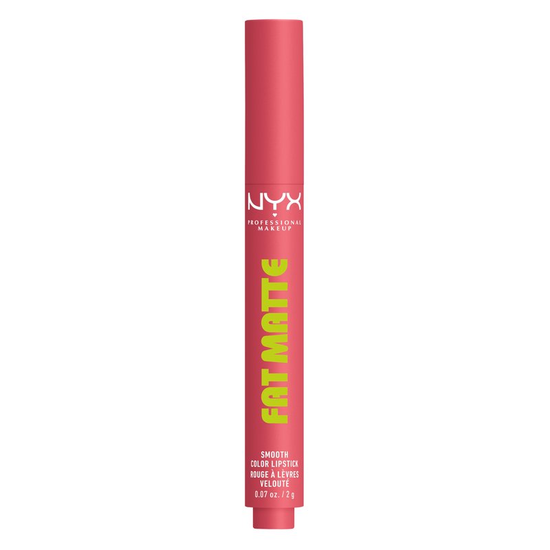 NYX PROFESSIONAL MAKEUP Fat Matte Lipstick, Pigmented, Smoothing, & Non-Drying Lip Crayon, Long Lasting Lip Makeup, Vegan & Cruelty Free - Pink Puff (Cool Pink)