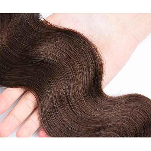 26 28 30 inch Dark Brown Body Wave Bundles Brown Human Hair Bundle #4 Body Wave Bundles Grade 8A Remy Hair Weave