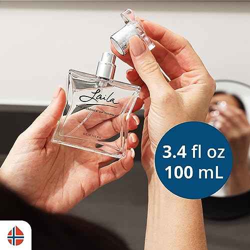 Geir Ness Laila Eau de Parfum Spray - Long Lasting Fresh, Airy and Clean Fragrance for Women - Blend of Fruity and Floral Scent - 3.4 oz
