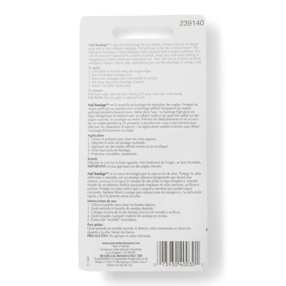 Skiennix Nail Bandage - Instant Nail Repair Solution for Quick Fixes | Durable & Easy to Use