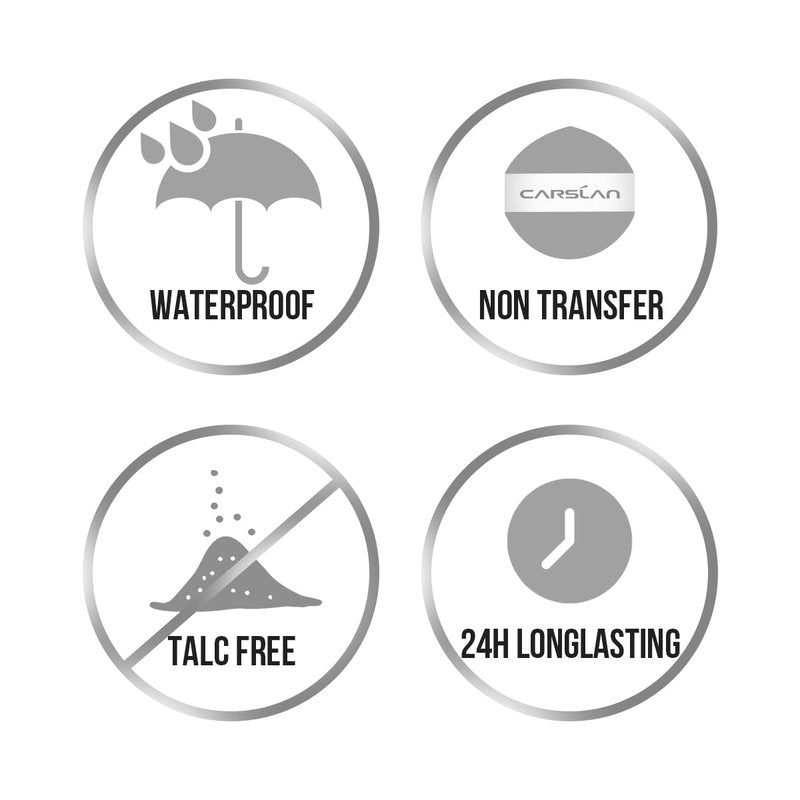CARSLAN Soft Focus Loose Setting Powder - Waterproof, Matte, Oil Control | 24H Longwear, 02 Translucent