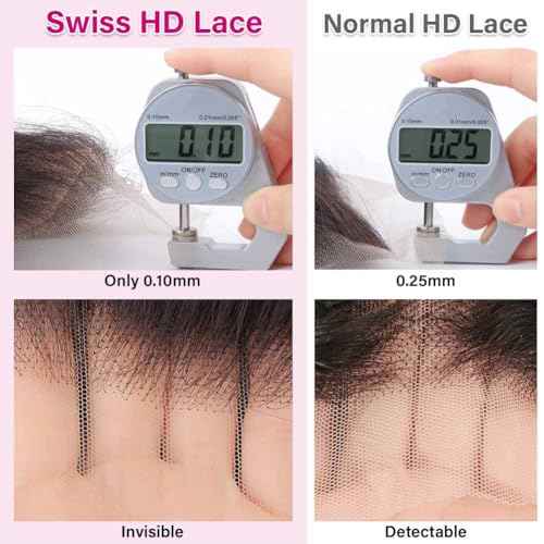 5x5 HD Lace Closure Curly Human Hair Closure Skinlike 0.1mm Invisible HD Lace Small Knots Closure Pre Plucked 12A Unprocessed Virgin Hair Deep Wave Human Hair Closures for Black Women 22 Inch