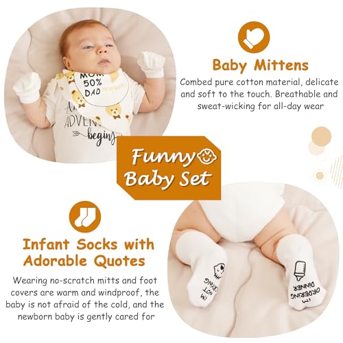 New Mom Gifts for Women, Best Gender Reveal Ideas Gift Set for New Parents, Pregnancy Gifts Basket for First Time Mom & Dad Expecting Parents to Be Baby Shower Newborn Baby Girl or Boy (Deluxe)