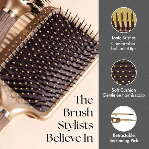 Olivia Garden Ceramic + Ion Nano Thermic Styler Hair Brush