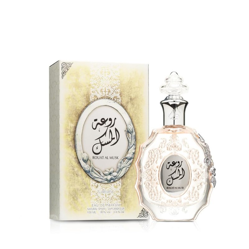Lattafa Perfumes Rouat Al Musk Eau de Parfum Spray - Unisex Fragrance, 3.40 Ounces | 100 ml