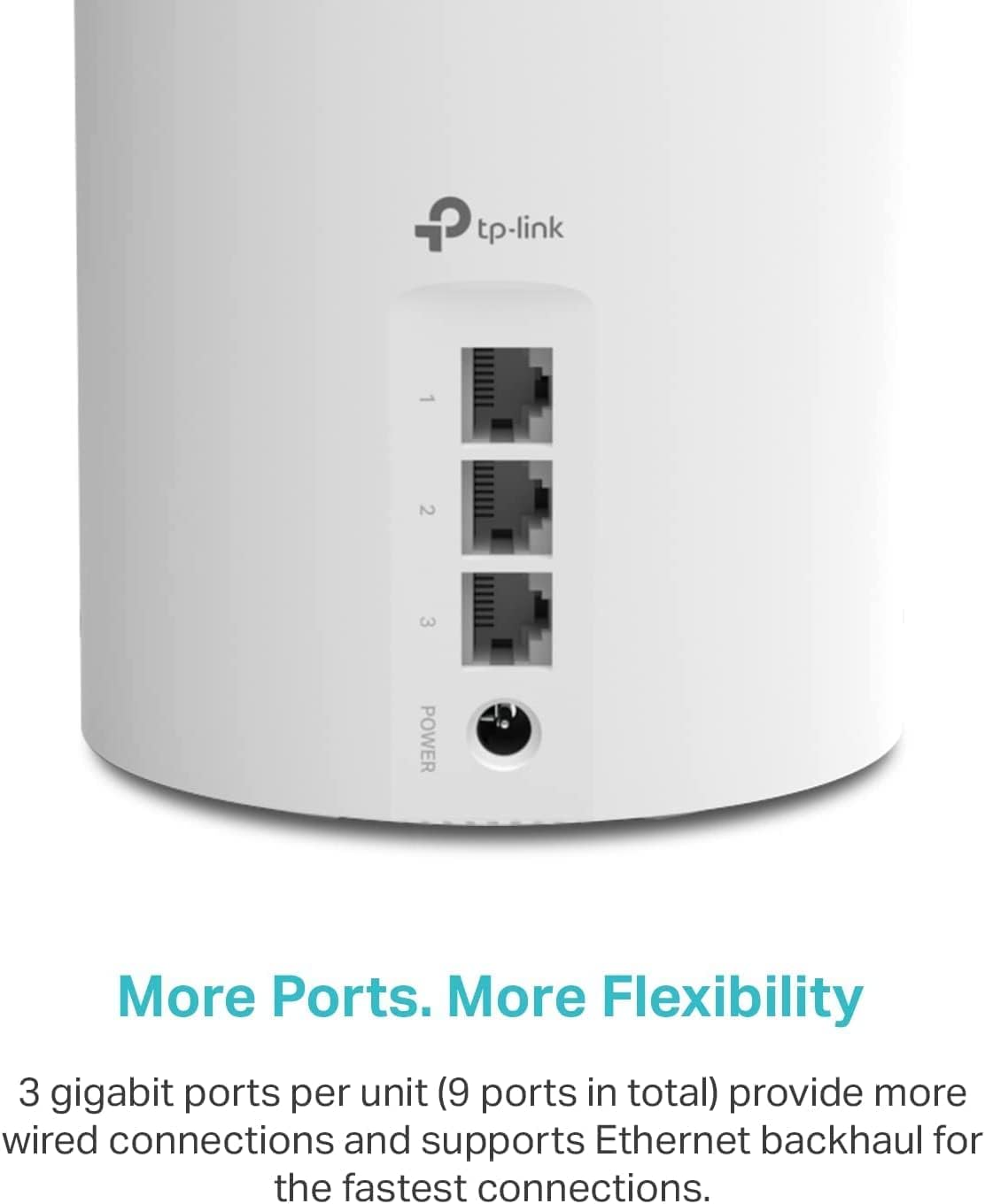 TP-Link Deco X55 WiFi 6 Mesh System - Covers Up to 6,500 Sq. Ft. | 3-Pack with Gigabit Ports