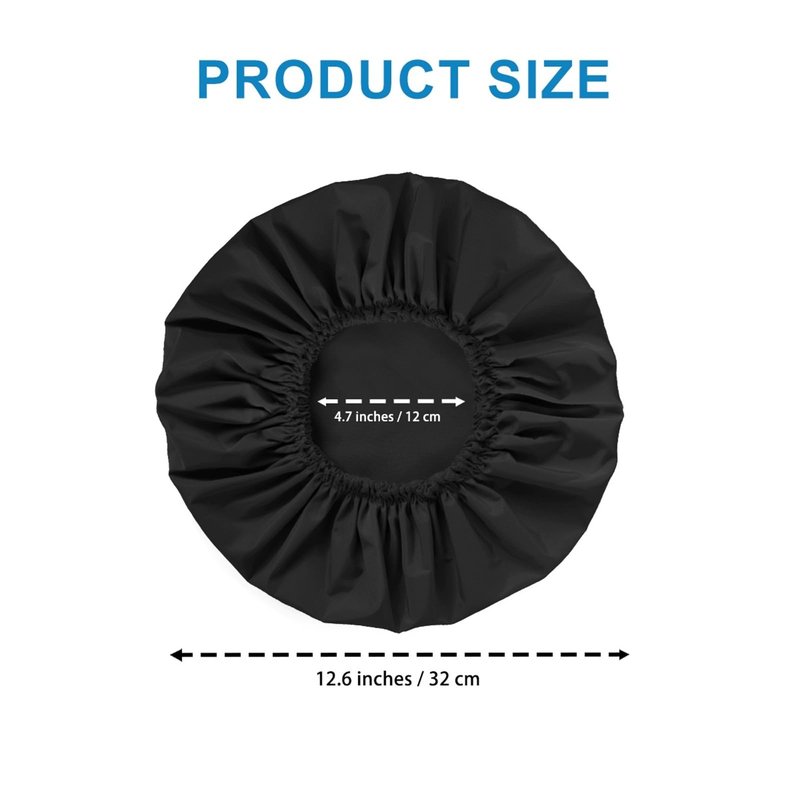 Shower Cap for Women, Double-Layer Waterproof Bath Cap, Reusable Hair Protector, TPU Coated Elastic Bathing Cap for Women & Men