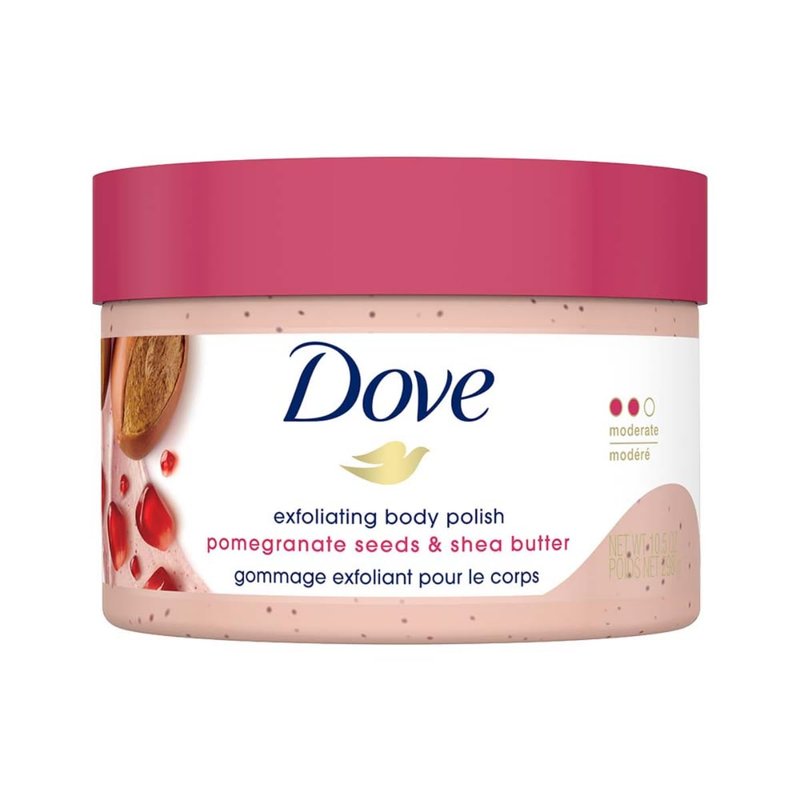 Dove Body Scrub - Pomegranate & Shea Butter for Silky Soft Skin | 10.5 oz Exfoliating Nourishment