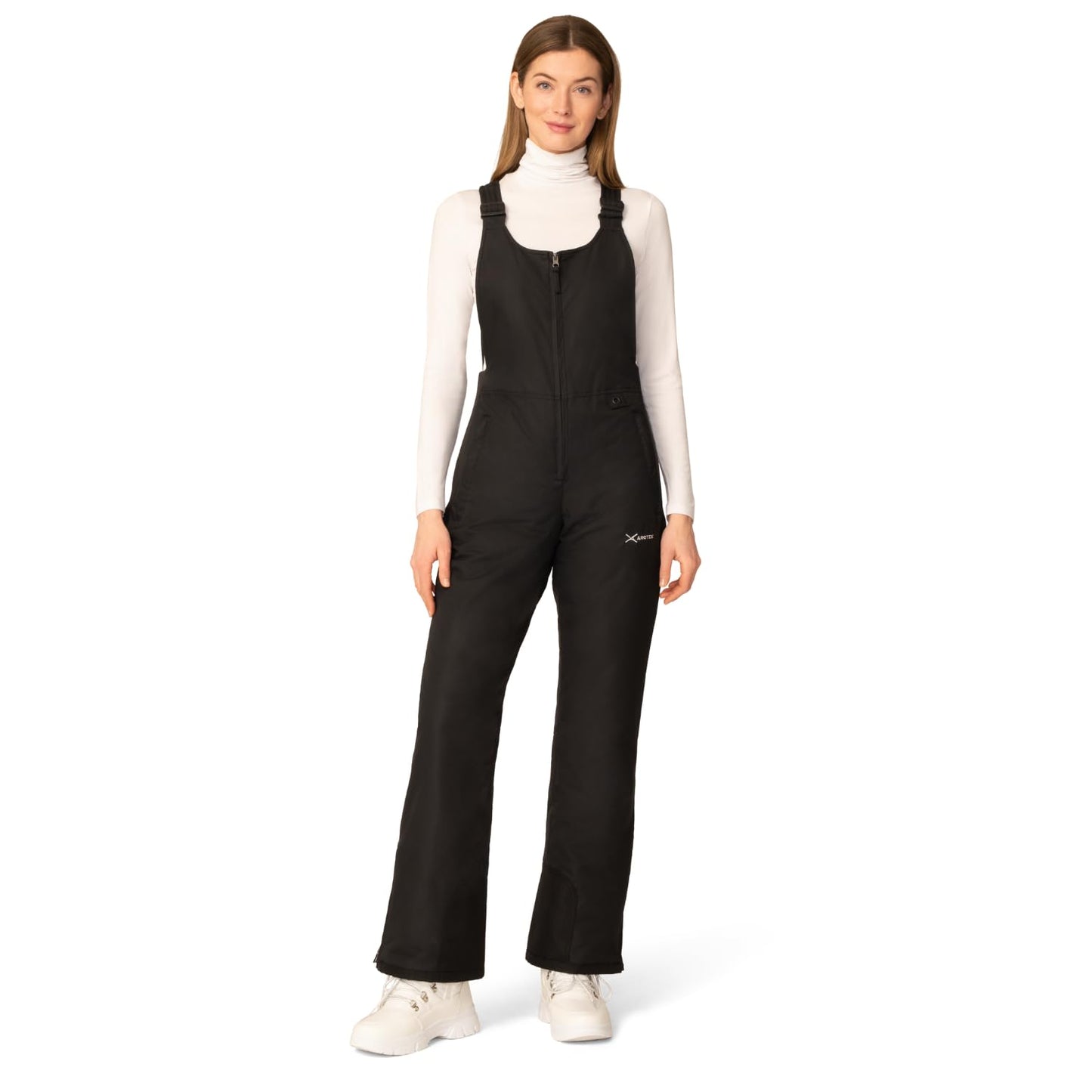 Arctix Women's Essential Insulated Bib Overalls, Black, Medium, 1450