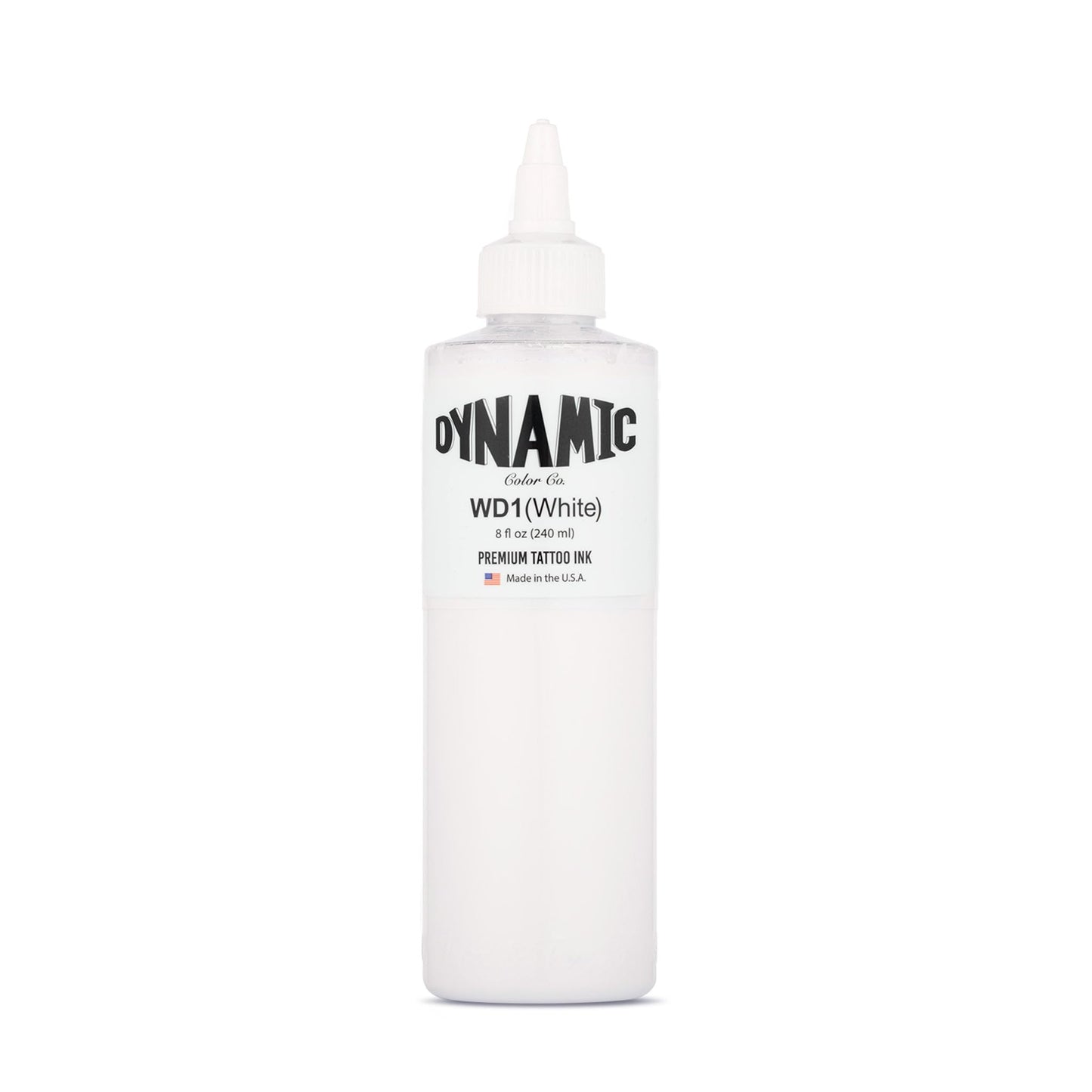 Dynamic Color White Tattoo Ink, Made in USA Since 1990, 8 oz