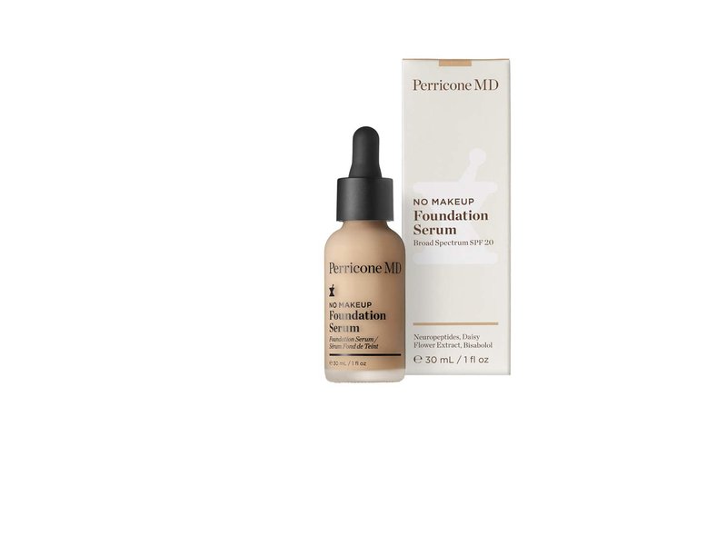 Perricone MD No Makeup Foundation Serum - Semi-Matte Hydrating Liquid Foundation Makeup - Fragrance Free, Vegan, Cruelty-Free - Buildable Medium Coverage for Dark Spots & Uneven Tone, Ivory, 1 fl oz