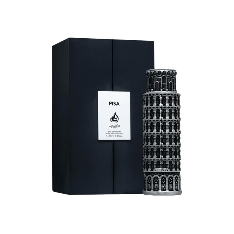 Lattafa Pride Pisa Eau de Parfum Spray for Men - Long-Lasting Citrus, Woody & Amber Fragrance | 3.4 Ounce (100 ml)