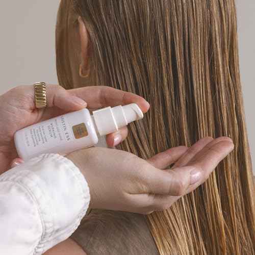 Kristin Ess Styling Bundle, Hydrating Salon Leave In Conditioner Spray for Strength + Shine - Lightweight Anti Frizz Detangler for Women + Weightless Shine Working Hair Serum for Dry Damaged Hair