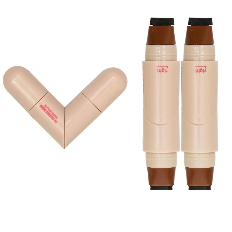 Skiennix 2-Piece Eyeliner Stamp Set - Long-Lasting Waterproof Eye Makeup | Black & Brown, Smudge-Proof Finish