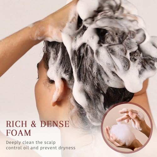 Dear Irean Shampoo and Conditioner Set, Fluffy Fragrance Hair Care For Dry&Damaged Hair, Paraben-Free Shampoo and Conditioner for Women&Men-Made with Keratin, Gifts for Birthday/Christmas (12.4oz x2)