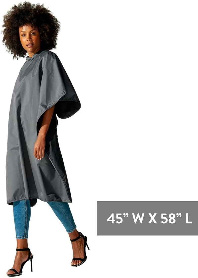 Betty Dain Hands-Free Bleach-Proof Cape - Waterproof Polyester, 45" W x 58" L, Machine Washable