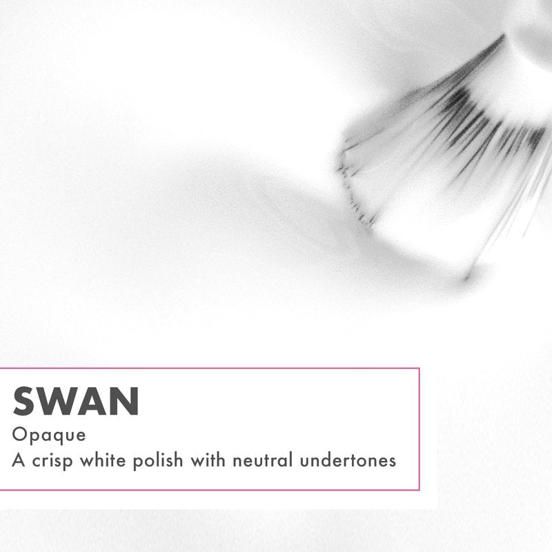 Olive & June Quick Dry Nail Polish - Swan Opaque White | Vegan, Smudgeproof & Lasts Up to 5 Days