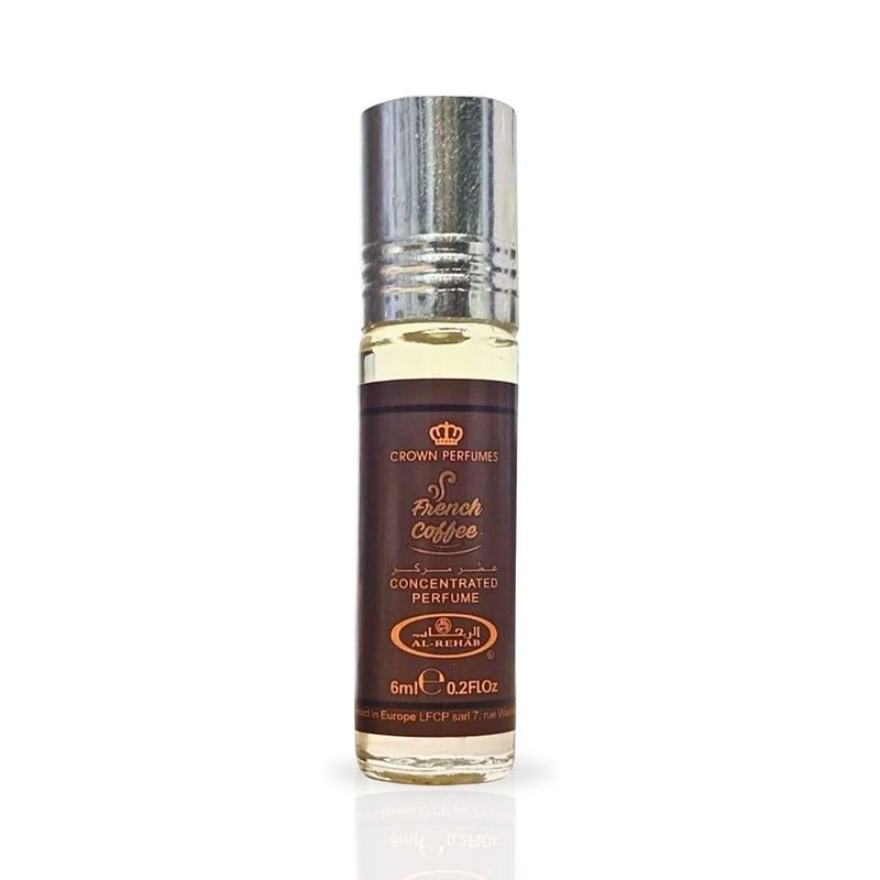 Al-Rehab French Coffee Premium Arabian Perfume Oils for Women 6ML (0.2OZ) - Long Lasting Concentrated Perfume Oil with Rich, Alluring Women's Fragrance - Ideal For Daily Wear Or Special Occasions